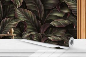 Papel de parede FLORAL 25 Vinil 010  4x0 Fosco Rolo de adesivo de 51cm Manual de instalação