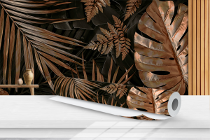 Papel de parede FLORAL 79 Vinil 010  4x0 Fosco Rolo de adesivo de 51cm Manual de instalação