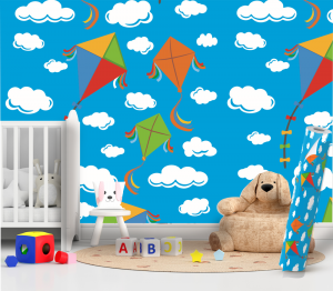 Papel de parede INFANTIL 106 Vinil 010  4x0 Fosco Rolo de adesivo de 51cm Manual de instalação