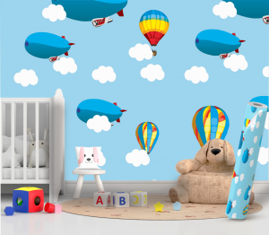 Papel de parede INFANTIL 21 Vinil 010  4x0 Fosco Rolo de adesivo de 51cm Manual de instalação