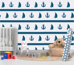 Papel de parede INFANTIL 27 Vinil 010  4x0 Fosco Rolo de adesivo de 51cm Manual de instalação