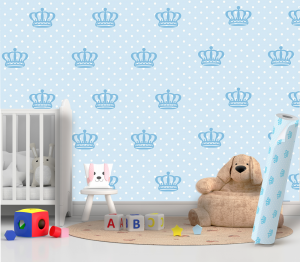 Papel de parede INFANTIL 34 Vinil 010  4x0 Fosco Rolo de adesivo de 51cm Manual de instalação