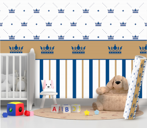 Papel de parede INFANTIL 46 Vinil 010  4x0 Fosco Rolo de adesivo de 51cm Manual de instalação