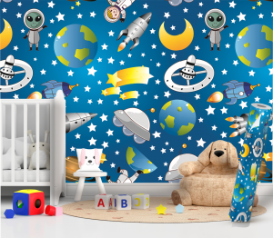Papel de parede INFANTIL 78 Vinil 010  4x0 Fosco Rolo de adesivo de 51cm Manual de instalação